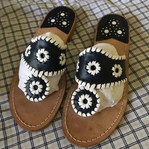 Jack Rogers Palm Beach Sandal Navy/White